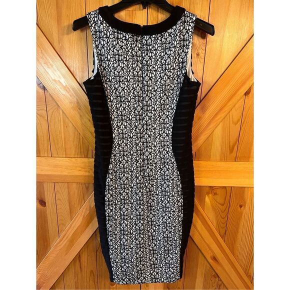 JAX Black and White BodyCon Dress Size 8 (1954) - Picture 4 of 6